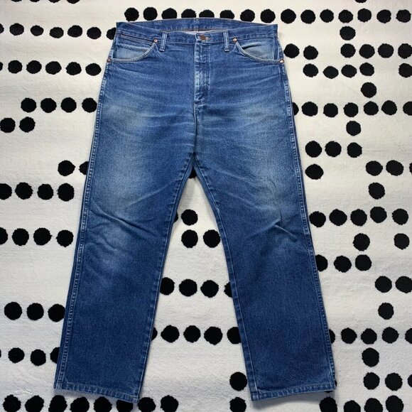 Wrangler Jeans Cowboy Cut Bootcut Blue Denim Western Rodeo - Picture 2 of 13